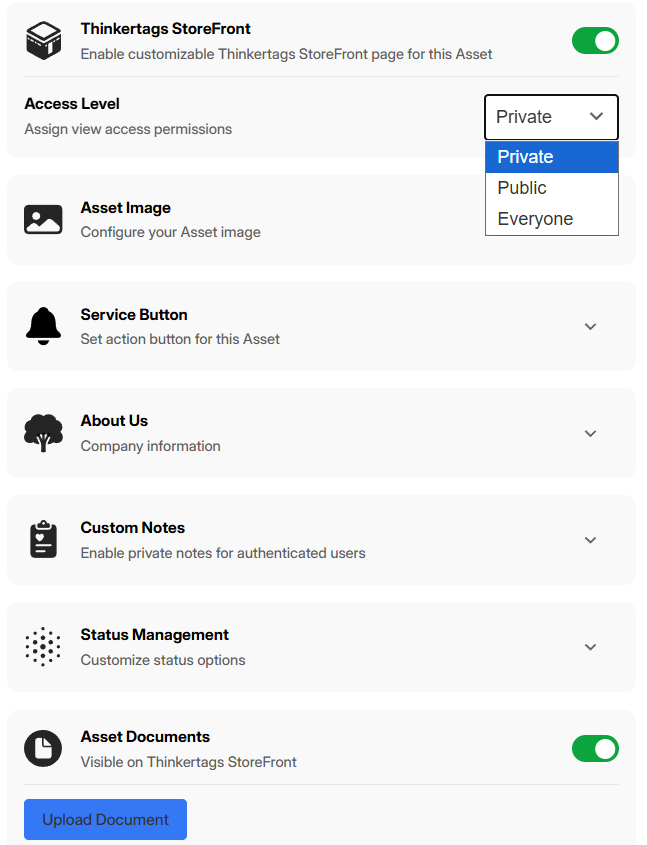 Storefront Branded Page